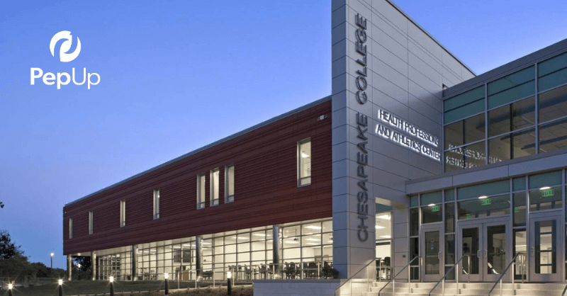 Image of the Chesapeake College Athletic Center.