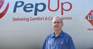 PepUp delivery driver Bobby Callahan is a propane expert after more than 40 years of working in the industry.