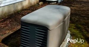 A propane whole-home generator stands ready to power a home near Federalsburg.